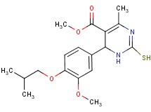methyl 6-(4-isobutoxy-3-methoxyphenyl)-2-mercapto-4-methyl-1,6-dihydro-5-pyrimidinecarboxylate