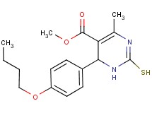 methyl 6-(4-butoxyphenyl)-2-mercapto-4-methyl-1,6-dihydro-5-pyrimidinecarboxylate