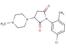 1-(5-chloro-2-methylphenyl)-3-(4-methyl-1-piperazinyl)-2,5-pyrrolidinedione