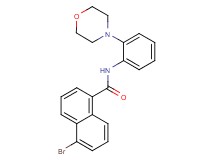 5-bromo-N-[2-(4-morpholinyl)phenyl]-1-naphthamide
