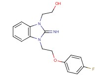 2-{3-[2-(4-fluorophenoxy)ethyl]-2-imino-2,3-dihydro-1H-benzimidazol-1-yl}ethanol hydrochloride