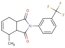 4-methyl-2-[3-(trifluoromethyl)phenyl]-3a,4,7,7a-tetrahydro-1H-isoindole-1,3(2H)-dione