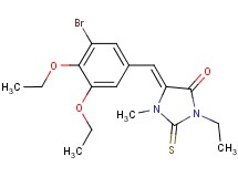 5-(3-bromo-4,5-diethoxybenzylidene)-3-ethyl-1-methyl-2-thioxo-4-imidazolidinone