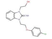 2-{3-[2-(4-chlorophenoxy)ethyl]-2-imino-2,3-dihydro-1H-benzimidazol-1-yl}ethanol hydrochloride