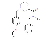 N-benzyl-1-(4-ethoxybenzyl)-N-methyl-3-piperidinecarboxamide