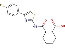 2-({[4-(4-fluorophenyl)-1,3-thiazol-2-yl]amino}carbonyl)cyclohexanecarboxylic acid