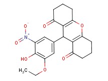 9-(3-ethoxy-4-hydroxy-5-nitrophenyl)-3,4,5,6,7,9-hexahydro-1H-xanthene-1,8(2H)-dione