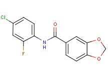 N-(4-chloro-2-fluorophenyl)-1,3-benzodioxole-5-carboxamide