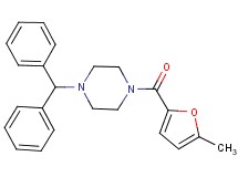 1-(diphenylmethyl)-4-(5-methyl-2-furoyl)piperazine