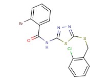 2-bromo-N-{5-[(2-chlorobenzyl)thio]-1,3,4-thiadiazol-2-yl}benzamide