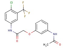 2-[3-(acetylamino)phenoxy]-N-[4-chloro-3-(trifluoromethyl)phenyl]acetamide