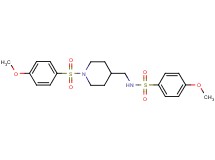 4-methoxy-N-({1-[(4-methoxyphenyl)sulfonyl]-4-piperidinyl}methyl)benzenesulfonamide
