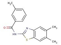 N-(5,6-dimethyl-1,3-benzothiazol-2-yl)-3-methylbenzamide