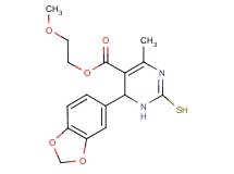 2-methoxyethyl 6-(1,3-benzodioxol-5-yl)-2-mercapto-4-methyl-1,6-dihydro-5-pyrimidinecarboxylate