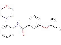 3-isopropoxy-N-[2-(4-morpholinyl)phenyl]benzamide