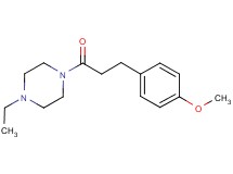 1-ethyl-4-[3-(4-methoxyphenyl)propanoyl]piperazine