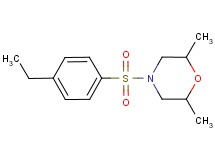 4-[(4-ethylphenyl)sulfonyl]-2,6-dimethylmorpholine