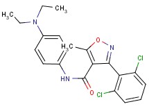 3-(2,6-dichlorophenyl)-N-[4-(diethylamino)phenyl]-5-methyl-4-isoxazolecarboxamide