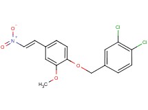 1,2-dichloro-4-{[2-methoxy-4-(2-nitrovinyl)phenoxy]methyl}benzene