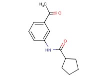 N-(3-acetylphenyl)cyclopentanecarboxamide