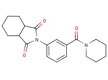 2-[3-(1-piperidinylcarbonyl)phenyl]hexahydro-1H-isoindole-1,3(2H)-dione