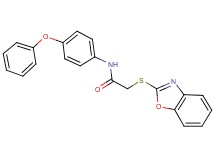 2-(1,3-benzoxazol-2-ylthio)-N-(4-phenoxyphenyl)acetamide