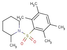 2-methyl-1-[(2,3,5,6-tetramethylphenyl)sulfonyl]piperidine