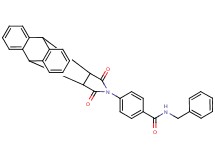 N-benzyl-4-(16,18-dioxo-17-azapentacyclo[6.6.5.0~2,7~.0~9,14~.0~15,19~]nonadeca-2,4,6,9,11,13-hexaen-17-yl)benzamide