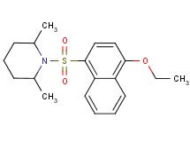 1-[(4-ethoxy-1-naphthyl)sulfonyl]-2,6-dimethylpiperidine