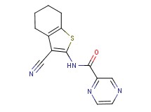 N-(3-cyano-4,5,6,7-tetrahydro-1-benzothien-2-yl)-2-pyrazinecarboxamide