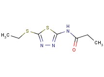 N-[5-(ethylthio)-1,3,4-thiadiazol-2-yl]propanamide