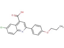6-chloro-2-(4-propoxyphenyl)-4-quinolinecarboxylic acid
