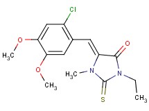 5-(2-chloro-4,5-dimethoxybenzylidene)-3-ethyl-1-methyl-2-thioxo-4-imidazolidinone