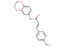 N-(2,3-dihydro-1,4-benzodioxin-6-yl)-3-(4-methylphenyl)acrylamide