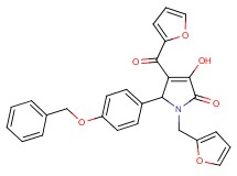 5-[4-(benzyloxy)phenyl]-4-(2-furoyl)-1-(2-furylmethyl)-3-hydroxy-1,5-dihydro-2H-pyrrol-2-one