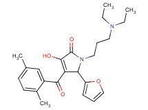 1-[3-(diethylamino)propyl]-4-(2,5-dimethylbenzoyl)-5-(2-furyl)-3-hydroxy-1,5-dihydro-2H-pyrrol-2-one