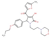 3-hydroxy-4-(5-methyl-2-furoyl)-1-[3-(4-morpholinyl)propyl]-5-(4-propoxyphenyl)-1,5-dihydro-2H-pyrrol-2-one