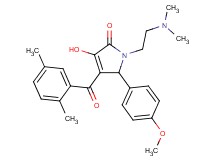 1-[2-(dimethylamino)ethyl]-4-(2,5-dimethylbenzoyl)-3-hydroxy-5-(4-methoxyphenyl)-1,5-dihydro-2H-pyrrol-2-one
