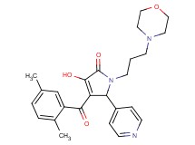 4-(2,5-dimethylbenzoyl)-3-hydroxy-1-[3-(4-morpholinyl)propyl]-5-(4-pyridinyl)-1,5-dihydro-2H-pyrrol-2-one