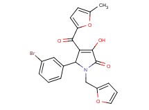 5-(3-bromophenyl)-1-(2-furylmethyl)-3-hydroxy-4-(5-methyl-2-furoyl)-1,5-dihydro-2H-pyrrol-2-one