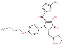 5-(4-butoxyphenyl)-3-hydroxy-4-(5-methyl-2-furoyl)-1-(tetrahydro-2-furanylmethyl)-1,5-dihydro-2H-pyrrol-2-one