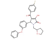 4-(4-fluorobenzoyl)-3-hydroxy-5-(3-phenoxyphenyl)-1-(tetrahydro-2-furanylmethyl)-1,5-dihydro-2H-pyrrol-2-one