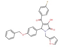 5-[4-(benzyloxy)phenyl]-4-(4-fluorobenzoyl)-1-(2-furylmethyl)-3-hydroxy-1,5-dihydro-2H-pyrrol-2-one