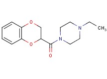 1-(2,3-dihydro-1,4-benzodioxin-2-ylcarbonyl)-4-ethylpiperazine