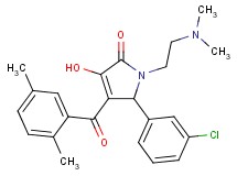 5-(3-chlorophenyl)-1-[2-(dimethylamino)ethyl]-4-(2,5-dimethylbenzoyl)-3-hydroxy-1,5-dihydro-2H-pyrrol-2-one