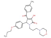 3-hydroxy-4-(4-methylbenzoyl)-1-[3-(4-morpholinyl)propyl]-5-(4-propoxyphenyl)-1,5-dihydro-2H-pyrrol-2-one