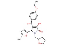 4-(4-ethoxybenzoyl)-3-hydroxy-5-(5-methyl-2-furyl)-1-(tetrahydro-2-furanylmethyl)-1,5-dihydro-2H-pyrrol-2-one