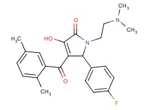 1-[2-(dimethylamino)ethyl]-4-(2,5-dimethylbenzoyl)-5-(4-fluorophenyl)-3-hydroxy-1,5-dihydro-2H-pyrrol-2-one