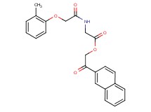 2-(2-naphthyl)-2-oxoethyl N-[(2-methylphenoxy)acetyl]glycinate