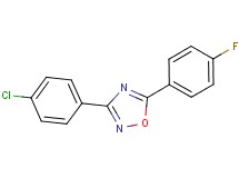 3-(4-chlorophenyl)-5-(4-fluorophenyl)-1,2,4-oxadiazole